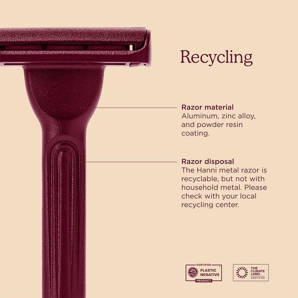 dermaplaning razor | the weighted razor | hanni