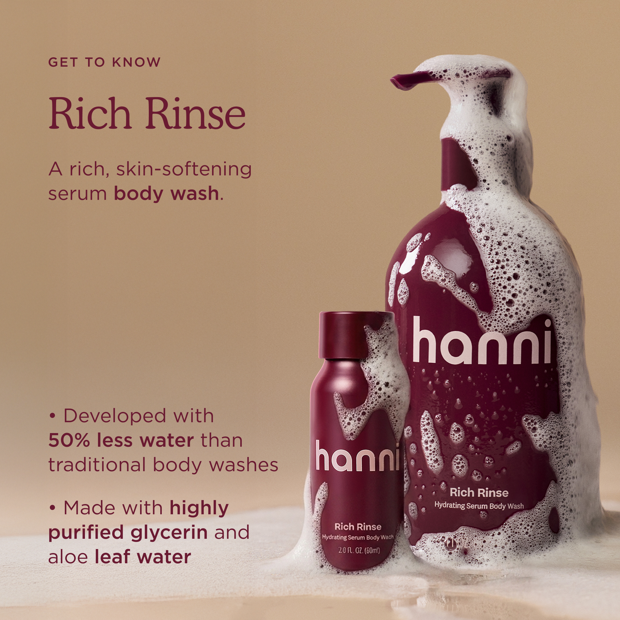 The Travel Rich Rinse Body Wash