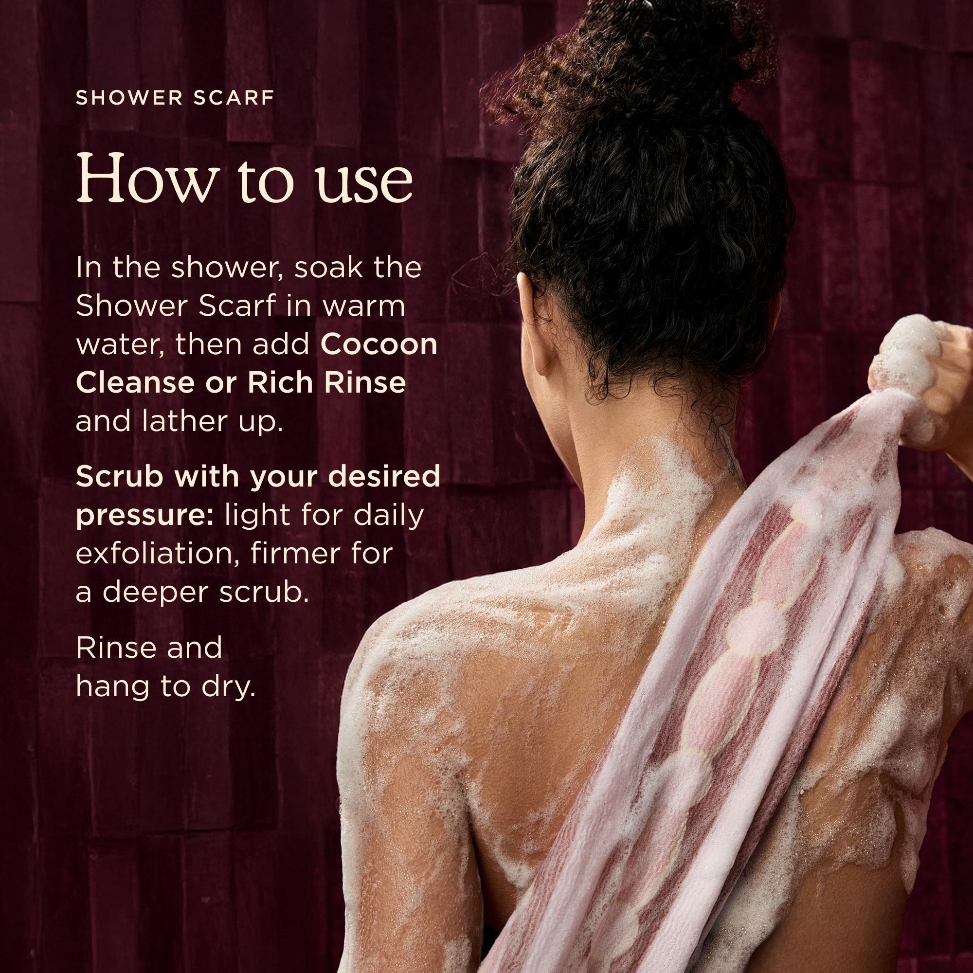Shower Scarf Italian Tile